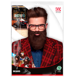 Plnovous hnědý na gumičku